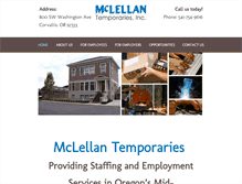 Tablet Screenshot of mclellantemps.com